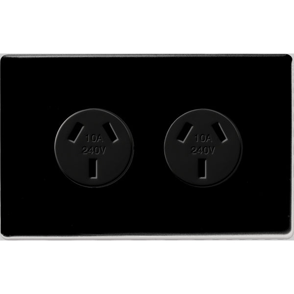 Legrand HPM ED 10A DOUBLE AUTOSW PPT BLACK