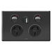 Legrand DGPO 10A WITH INTEGRATED USB 2.4A TYPE A+C BLACK