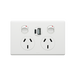 Legrand DGPO 10A WITH INTEGRATED USB 2.4A TYPE A+C MATT WHITE