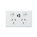 Legrand HPM DGPO 10A with Integrated USB 2.4A Type A+C White