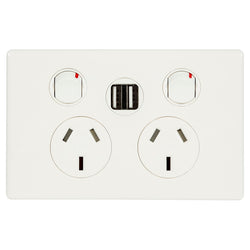 Legrand HPM ED 10A DGPO 2.4A 2USB WHITE