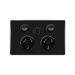 Legrand Excel Life DGPO 10A W USB Type A+C 3A Black