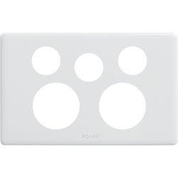 Legrand HPM E-DED 2-GANG EXTRA-FUNCTION COVER-PLATE WHITE