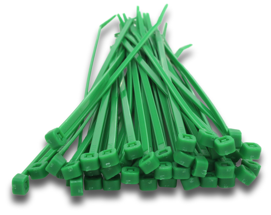 Elecsupp Elmark Cable Tie 100x2.5mm Green 100pk