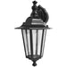 PROLUX LIGHT OUTDOOR LANTERN E27 ALU & GLASS BLK IP54 350X175