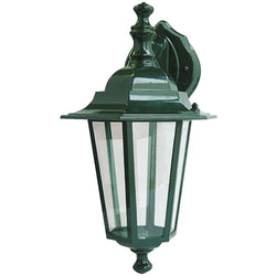 PROLUX LIGHT OUTDOOR LANTERN E27 ALU & GLASS GRN IP54 350X175