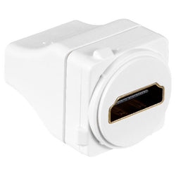 EL HDMI FEMALE OUTLET WH