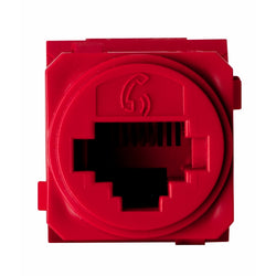 Legrand HPM EM CAT-3 RJ11 V/SOCKET RED