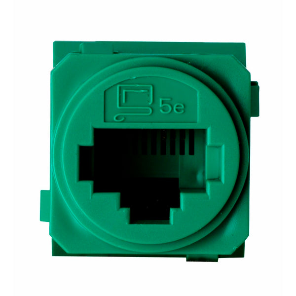 Legrand HPM EM CAT-5E RJ45 D/SOCKET GREEN