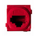 Legrand HPM EM CAT-5E RJ45 D/SOCKET RED