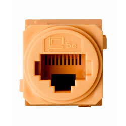 Legrand HPM EM CAT-5E RJ45 D/SOCKET YELLOW