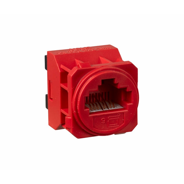 Legrand HPM EM CAT-6 RJ45 D/SOCKET RED