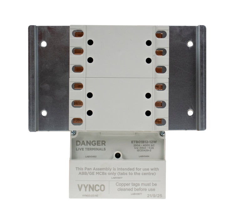 Vynco Pan Assemblies 250A 12 Way 4TP With Base