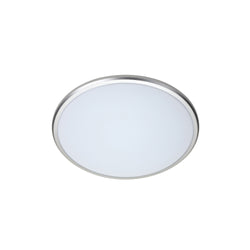 GEO LED 290DIA 14W 1000LM LED BUTTON 3000K SILVER