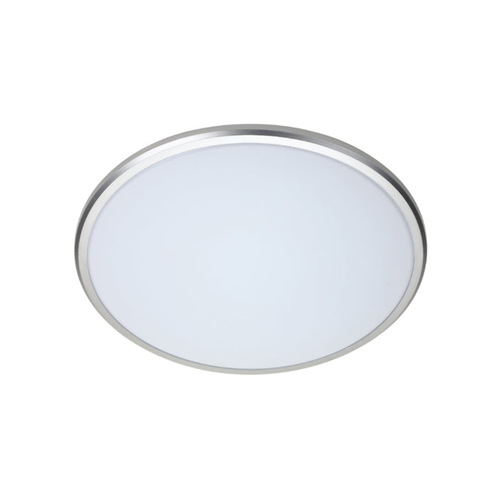 GEO LED 380DIA 28W 2450LM LED BUTTON 4000K SILVER