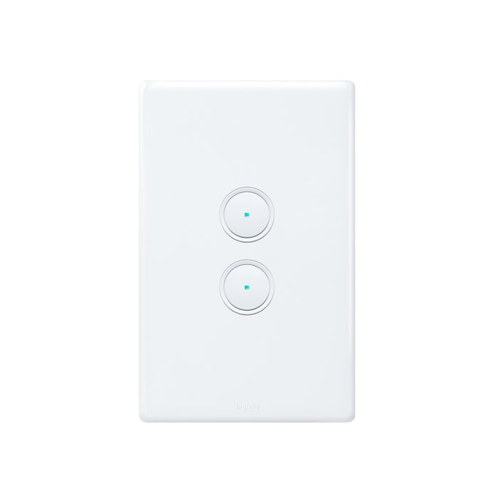 Legrand EXCEL LIFE WITH NETATMO 2 GANG SMART DIMMER GLOSS WHITE