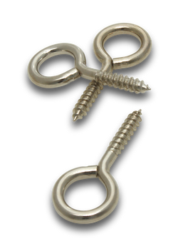 Eye Hook No6 x 60mm Long Nickle Plated