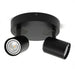 PROLUX LIGHT GU10 SPOT 240V GU10 2 LAMP PAN DIM BLACK 172 DIAM