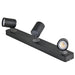 PROLUX LIGHT GU10 SPOT 240V GU10 3 LAMP BAR DIM BLACK 540 X 70