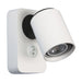 PROLUX LIGHT GU10 SPOT 240V DIM WITH BASE SWITCH WHITE 120 X 70