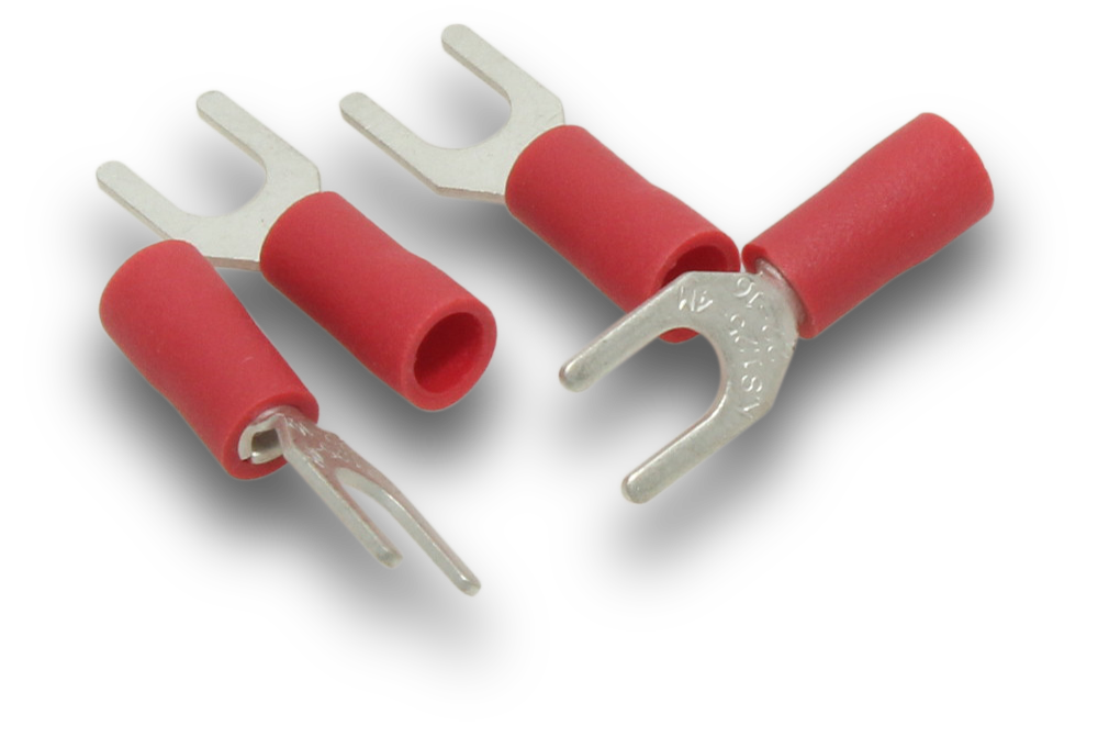 Elecsupp Terminal fork 1.5 4mm Red 100