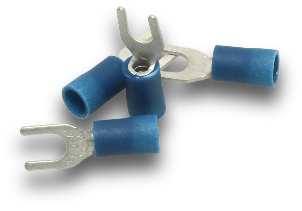 Elecsupp Terminal fork 2.5 4mm Blue 100