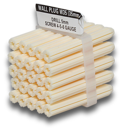 Elecsupp Rawplug expandet White 5x25 pk25 FWPW25