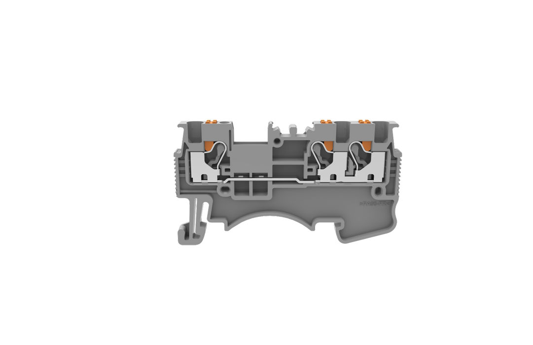 0.2-1.5mm Feed Through Terminal Block Grey, Twin version