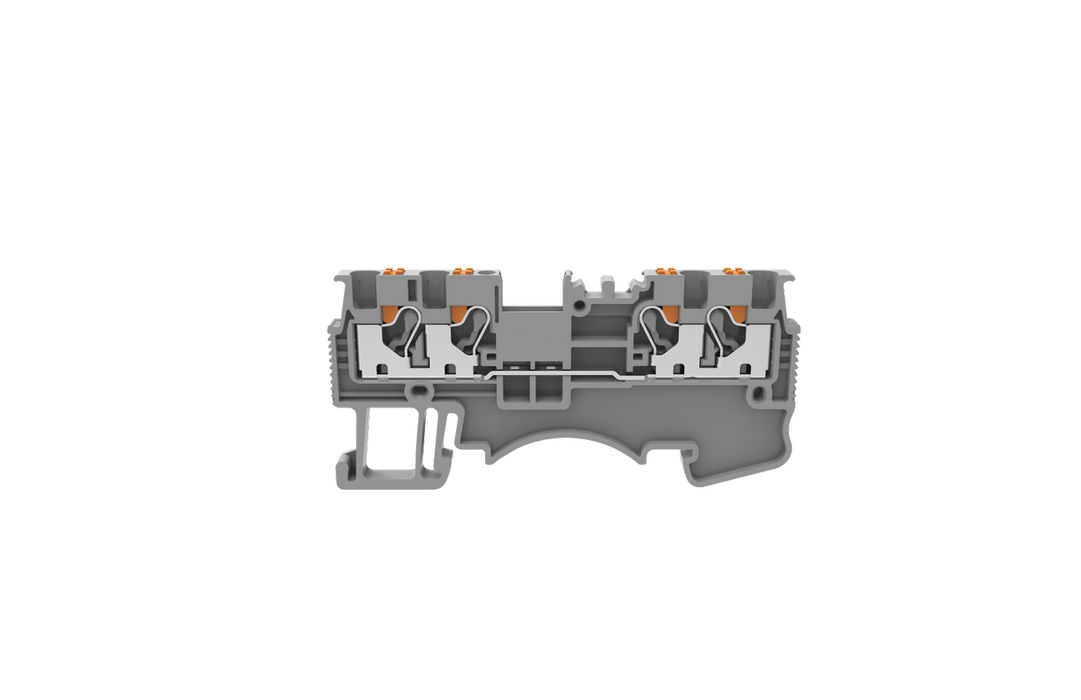 0.2-1.5mm Feed Through Terminal Blocks Grey, Quattro version