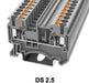 0.2-4mm Feed Through Terminal Block Grey