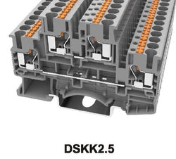 0.2-4mm Double Level Terminal Block Grey