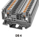 0.2-6mm Feed Through Terminal Block Grey