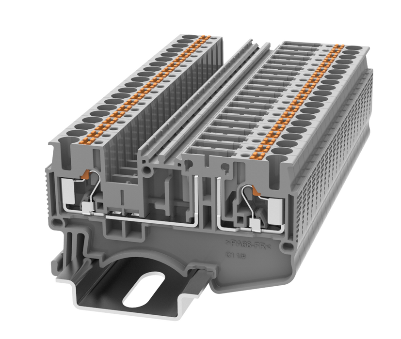 0.2-4mm Disconnect Terminal Block Grey