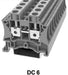 0.2-10mm Feed Through Din Rail Mounted Terminal Blocks Grey