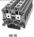 0.5-25mm Feed Through Din Rail Mounted Terminal Blocks Grey