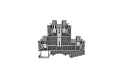 0.5-4mm Double Deck Din Rail Mounted Terminal Blocks (layers conducted) Grey