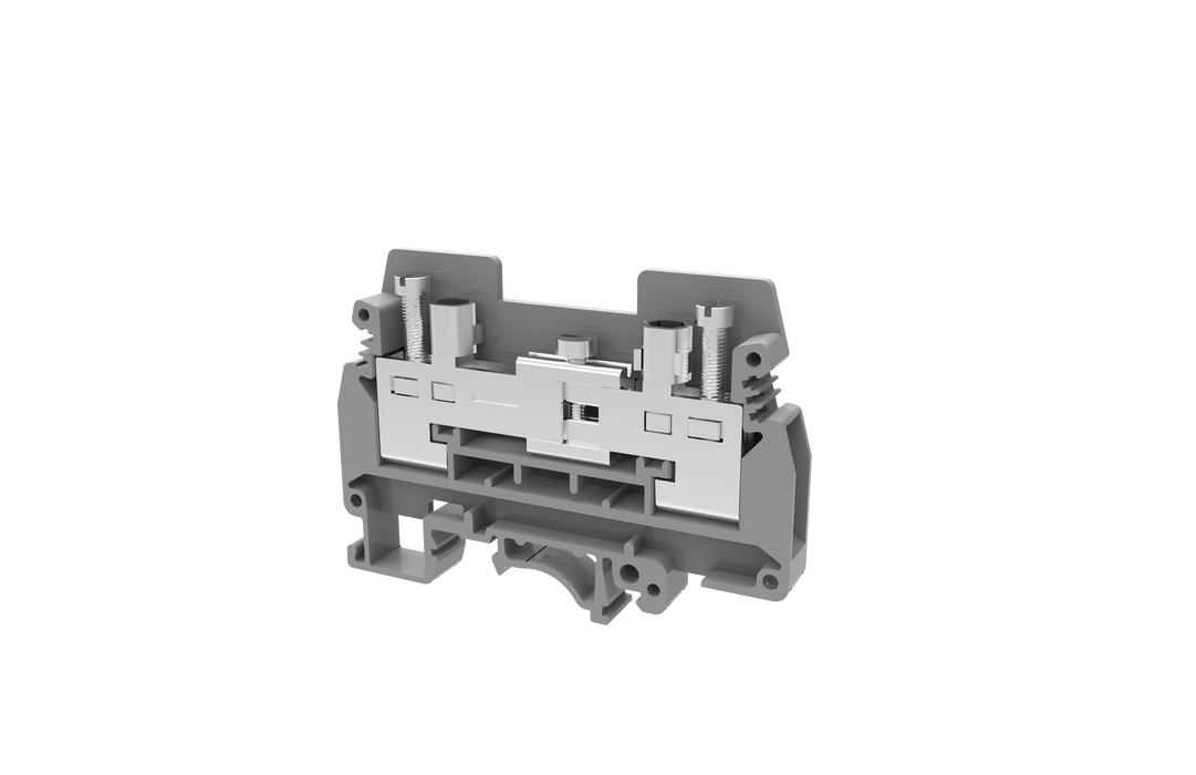 Current Testing Din Rail Mounted Terminal Block Grey