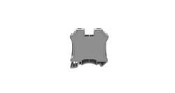 2.5-50mm2 Feed Through DIN Rail T/Block Grey