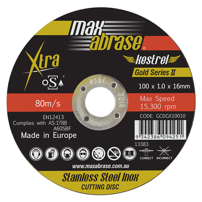 Trucut Sheffield 100 x 1.0mm Cutting Disc Stainless Gold Series II