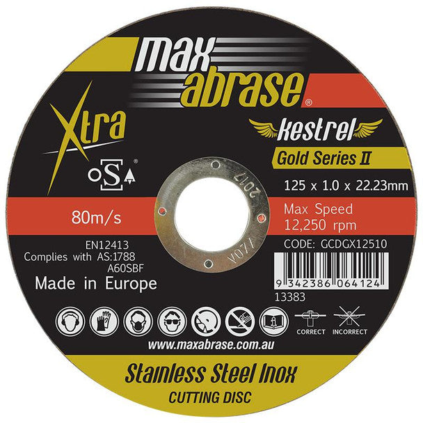 Trucut Sheffield 125 x 1.0mm Cutting Disc Stainless Gold Series II