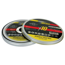 Trucut Sheffield MaxAbrase 115 x 1.0mm Cutting Disc Stainless Silver Series (Tin of 10)