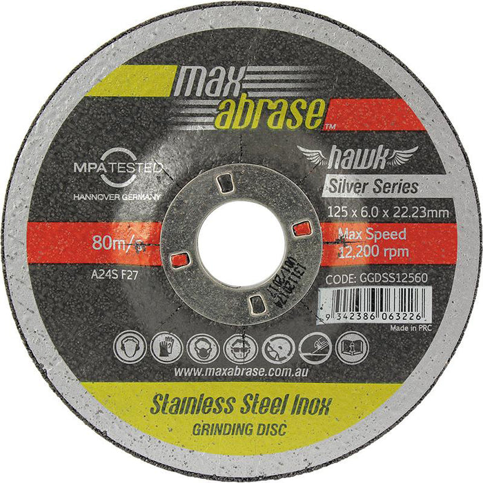 Trucut Sheffield SHEFFIELD MaxAbrase 115 x 6.0mm Grinding Disc - Stainless