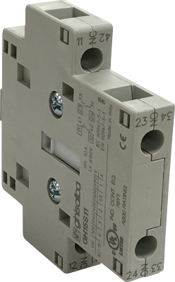 GHISALBA AUX CONTACT BLOCK 1NO1NC, SIDE MOUNT - FOR CONTACTO