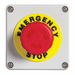 GHISALBA EMERGENCY STOP STATION  40mm  PLASTIC ENCLOSURE 82 x 80 x 85mm IP66