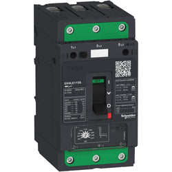 Schneider Motor circuit breaker, TeSys GV4, 3P, 2 A, Icu 50 kA, magnetic, EverLink terminals