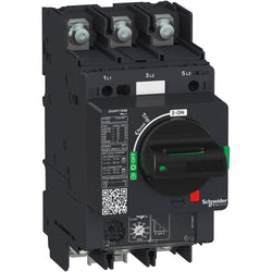 Schneider Motor circuit breaker, TeSys GV4, 3P, 2A, Icu 50kA, thermal magnetic, lugs terminals