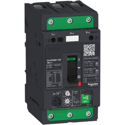 Schneider Motor circuit breaker, TeSys GV4, 3P, 2A, Icu 50kA, thermal magnetic multifunction, Everlink terminals