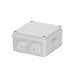 GEWISS GW44004 44CE JUNCTION BOX (WALLS w/CABLE GLANDS) IP55  STD DEPTH GREY  100 x 100 x 50mm