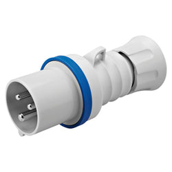 GEWISS IEC309 STR PLUG HP IP44/54 BLU 230V 6H 16AMPS 2PE