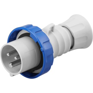 GEWISS IEC309 STR PLUG HP IP66/67/68/69 BLU 230V 6H 16AMPS 2